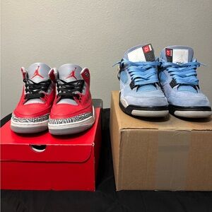 Jordan 3 Unite and Jordan 4 UNC
